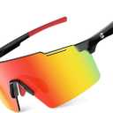 suoso Sports Cycling Glasses for Men: Lightweight UV400 Protection Sunglasses for Women Running Ride Pickleball Fishing TR90