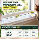 Window Sill Protector for Dogs and Cats, Clear, 35.5x2.25 in