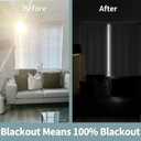 BGment Greyish White Thermal Insulated Blackout Curtains for Bedroom, 100% Black Out Curtains Noise Reduce Light Blocking Winter Curtains, Each Panel 52 x 63 Inch