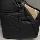 Car Seat Cover for Luxury & Comfort - PU Leather, Anti-Slip, Full Wrap Protection with Storage Pocket for Bottom Cushion - Universal Fit for 95% of Vehicles (Black,1 Piece)