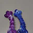 Indestructible Dog Toys for Aggressive Chewers: 2-Pack Tough Chew Toy for Large Dogs, Heavy Duty Long-Lasting Dog Bones for Large Breed, Dog Toys to Keep Them Busy (Purple & Blue)