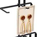 DGWJSU Earring Display Stands for Selling, Earring Rack Display Holder Stand, Jewelry Display for Selling Earring Cards, Bracelets, Hair Accessories, Rings, Necklaces (Rustic Brown, Common Size)