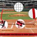 16x10FT Sports Barrier Net, Barricade Backstop Net with Upgrade Steel Frame, Protective Net for Baseball, Lacrosse, Soccer, Basketball & More