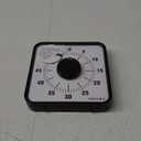 Secura 60-Minute Visual Countdown Timer, 7.5-Inch Oversize Classroom Visual Timer for Kids and Adults, Durable Mechanical Kitchen Timer Clock with Magnetic Backing (Peony Color) 