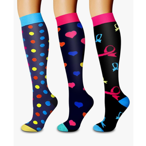 Laite Hebe 3 Pack Medical Compression Sock-Compression Sock for Women and Men-Best for Running,Nursing,Sports L-XL