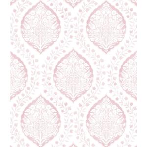 CiCiwind Pink Peel and Stick Wallpaper Vintage Contact Paper Floral Removable Self Adhesive Farmhouse Eco-Friendly Wall Paper for Bedroom Bathroom Vinyl Film Roll 78.7"17.3"