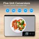 Smart Food Scale with App, Digital Kitchen Scale, Baking Scale, Calorie Scale, Nutritional Calculator, 1g/33lb Capacity, Stainless Steel, Grams/Ounces, LCD Display