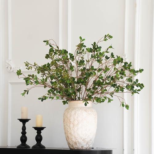 MISSPIN Artificial Flowers with Greenery Stems Faux Plants Indoor Branches for Tall Vase Ultra-Realistic, 8 Pcs Wedding Centerpieces, Home Decor & DIY Bouquets