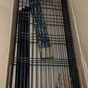 IZEUK 1400 LBS Garage Black Shelving Wide Storage Shelves 4 Tier Adjustable Heavy Duty Metal Wire Rack Standing Shelf Unit for Kitchen Office College Dorm Garage Warehouse 15.8" x 45.8"x 59.4"