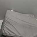 Bedluxe Wedge Pillow, 12 inch Bed Wedge Pillow for Headboard, Pillow Wedge for Acid Reflux Relief, Sleeping, After Surgery, Snoring, Gerd, Triangle Pillow Wedge - Cooling Memory Foam Top, Plush Grey