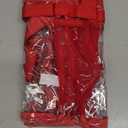 MAY TREE Clear Bag for Stadium Events 12612 Clear Tote Lunch Bag with Reinforced Straps for Work and Sporting Events, Red