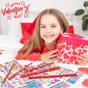 5 x OHOME Valentines Day Gifts for Kids - 44 PCS Stationery Set for School Classroom Exchange - Valentines Day Party Favors for Toddler | Valentines Crafts Treats Games,Includes Pencils,Heart Stickers