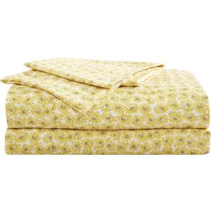 Betsey Johnson - King Bed Sheets, Soft & Lightweight Bedding, Fade & Wrinkle Resistant (Sunflower Field Yellow, King) Betsey Johnson - King Bed Sheets, Soft & Lightweight Bedding, Fade & Wrinkle Resistant (Sunflower Field Yellow, King)