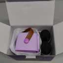 Mgaolo Upgraded Mini Karaoke Machine Toy for Kids, Portable Bluetooth Speaker with 2 Wireless Mics, Emoji & Colorful LED Lights, Home Travel & Party Play Gifts for Boys Girls (Purple)