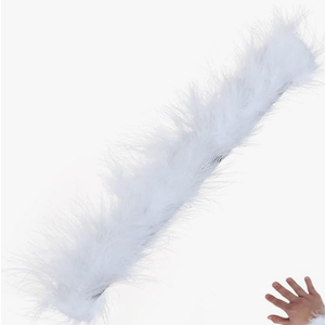 Feather Furry Ostrich Hair Slap Bracelet, X003RKM8Z1
