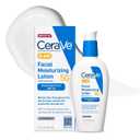 CeraVe AM Facial Moisturizing Lotion SPF 50, Face Moisturizer with SPF, Hyaluronic Acid, Niacinamide & Ceramides, Non-Greasy, Blends Seamlessly With No White Cast, Non Comedogenic Sunscreen, 3 Oz