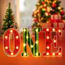 Sweet One In A Melon Birthday Party Decorations,First Birthday Decorations for Girl Watermelon Party,1st Birthday Decorations Girl One Year Old Light Up Sign for Centerpieces Table Backdrop Decor