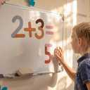 38 Pcs Giant Magnetic Letter and Number Construction Activity Set Alphabet Number Magnets Educational Montessori Toy Building and Recognition for Kid Preschool Learning Toy(Boho Color), 2.8 cm/1.1 inches to 19 cm/7.48 inches