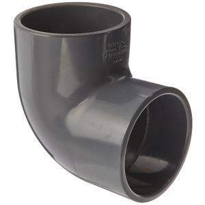 Spears 806 Series PVC Pipe Fitting, 90 Degree Elbow, Schedule 80, 4" Socket