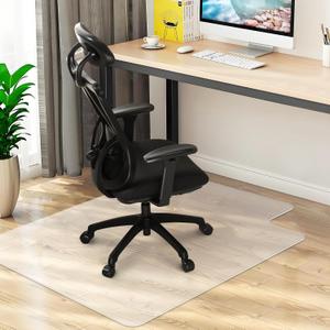 Office Chair Mat for Hard Wood Floors 36"x47" Heavy Duty Floor Protector Easy Clean (Transparent)