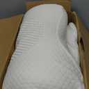 Emircey Clinical-Level Relief Cervical Neck Pillow for Sleeping, Orthopedic Contour Memory Foam Pillow for Side Sleepers, Cooling Reading Pillow for Neck Relief, Ergonomic for Back Stomach Sleepers (Snow White)