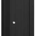 Iwell Large Storage Cabinet, Bathroom Storage Cabinet (White-2)