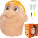 2026 Premium Pack Refillable Pimple Popping Toy – Big Head Squeeze Toy for Stress & Anxiety Relief, Realistic Pus Burst Fidget Toy, Funny Gag Gift for Adults,Yellow Hair