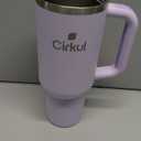 Cirkul 40oz. Lilac Stainless Steel Tumbler with Handle, All-Day StrawSip, Double-Wall Insulated