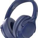 Bluetooth 5.3 Headphones Over Ear 68H Playtime 6 EQ Wireless Headset with Microphone HiFi Stereo Foldable Lightweight Deep Bass for Travel Home Office Cellphone Blue