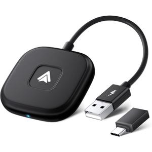 Android Auto Wireless Adapter Plug and Play Car Dongle for Factory Wired Android Auto in All Cars - Low Latency and Easy to Install