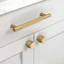 Asidrama 10 Pack 5 Inch(128mm) Champagne Bronze Cabinet Pulls Knurled Cabinet Handles Cupboard Handles Kitchen Cabinet Hardware for Cupboard Drawer Pulls