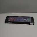 Wireless LED Keyboard, Rechargeable 87 Key RGB LED Backlit Wireless Keyboard, Ergonomic Light up Gaming Keyboard Wireless compatibility with PC PS4 PS5 Xbox One Laptop, Teclado inalámbrico, Black