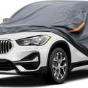Premium Car Cover Custom Fit BMW X1 (2009-2025), 16 Layers Heavy Duty Car Cover Waterproof All Weather with Zipper Door for Sun Rain Snow Dust Uv Protection