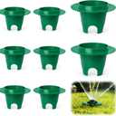 Lawn Sprinkler Head Protector for Lawns Sprinklers Guards with 4 Grooves - 8 Pcs