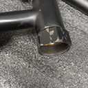 gotonovo Luxury Exposed Shower Faucet Set Bathroom Shower System 8 Inch Wall Mount Rainfall Shower Head with Handheld Spray Cross Double Handle Shower Fixture Adjustable Arc Rod Matte Black