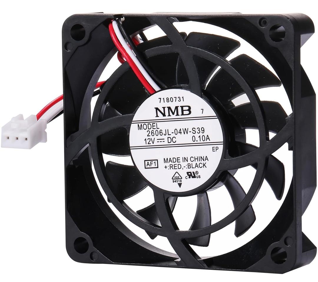 Replace 2606JL-04W-S39 U66R12MS1AB-52K09 DA31-00070E Refrigerator ice Make Fan Motor, Compatible with 06615JS-12L-BT AP5621005, PS4138334, 3516332 EAP4138334 DC12V 0.1A