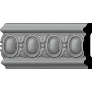 Ekena Millwork PML03X00CA Caputo Egg & Dart Panel Moulding Panel Moulding, 3 1/8"H x 3/4"P x 94 1/2"L, Primed