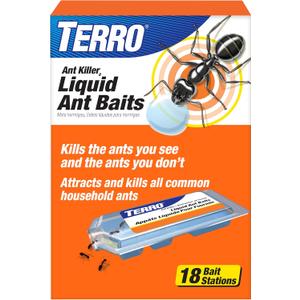 TERRO Ant Killer Bait Stations T300-3SR - Liquid Bait to Eliminate Ants - 18 Count Stations for Effective Indoor Ant Control