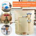 Backflow Preventer Cover Insulated Pouch (5F),Outdoor Pipe Insulation Cover,Winter Well Head Cover Water Well Pump Covers Sprinkler Valve Cover Insulated(Kahki 17" W21" H)