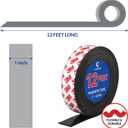 Magnetic Tape, 12 Feet Magnet Tape Roll (1'' Wide x 12 ft Long), with 3M Strong Adhesive Backing. Perfect for DIY, Art Projects, whiteboards & Fridge Organization