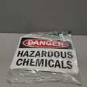 SmartSign "Danger - Hazardous Waste Storage Area, Keep Out" Bilingual Sign | 10" x 14" Plastic