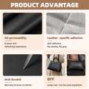 Shagoom Leather Repair Patch, 17X158 inch Strong Sticky Repair Patch Self Adhesive Waterproof, DIY Large Vinyl Patches for Couches, Furniture, Sofa, Car, Chair (DBrown, 17X158 inch)