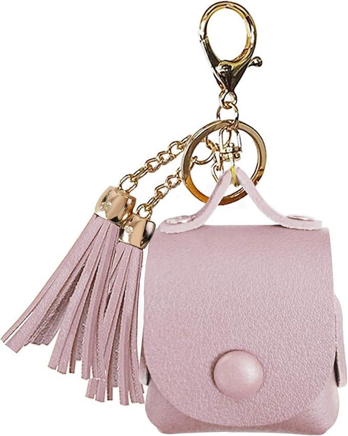 MODOS LOGICOS Charging Case Cover for Apple AirPods, PU Leather Case with Tassels - TaroPurple
