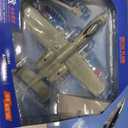 A10 Warthog Diecast Model Airplane Toy, 1:72 Plane Thunderbolt II, Military Fighter Jet Toy, Launch Missiles, Light and Sound, Age 8+ (Gray), 2.63 x 9.56 x 8.81 inches