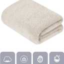 Extra Large Bath Towel Set of 2 (35"x70"),Oversized Bath Sheet Super Soft Highly Absorbent Jumbo Bathroom Towel Set Microfibers Quick Dry Shower Towel for Hotel,Bathroom,Guest,Spa,Gym (2PCS Khaki)
