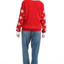 MGparty Ugly Christmas Sweater for Women 2025 Christmas Cute Light Up Sweaters Holiday Party Novelty Funny Pullover (Medium, Red)