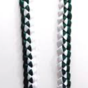 Graduation Lei,  Green & White, Black