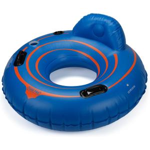 Tube Pro Blue 48" Premium River Tube with Backrest & Cupholder, Large