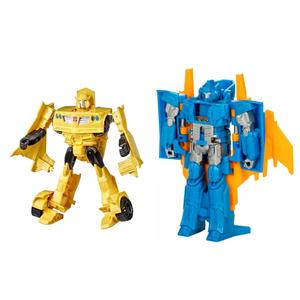 Transformers Toys Heroes and Villains Bumblebee & Sentinel Prime 2-Pack Action Figures - for Kids Ages 6 and Up, 7-inch 
