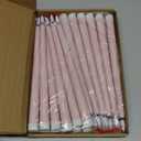 Macarrie 24 Packs Flameless Taper Candles Battery Operated Fake 11 Inch Long Candlelight LED Flameless Candlesticks Flickering Tapered for Christmas Church Prayer New Year Wedding(Pink)